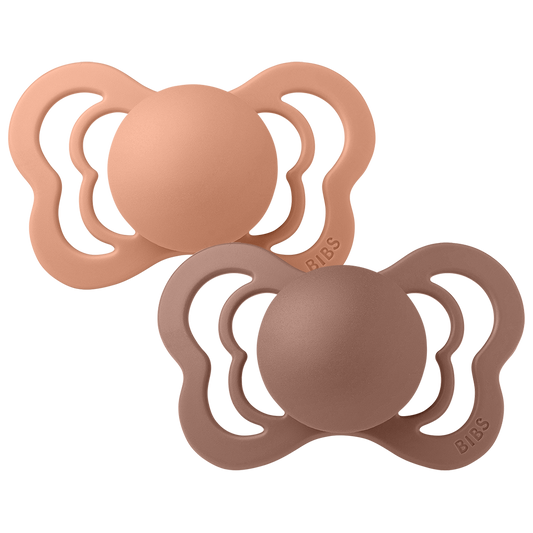 BIBS Couture 2 PACK Peach/Woodchuck [product_typ] - BIBS EU