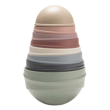 Wobbly Tower Pastel Rainbow