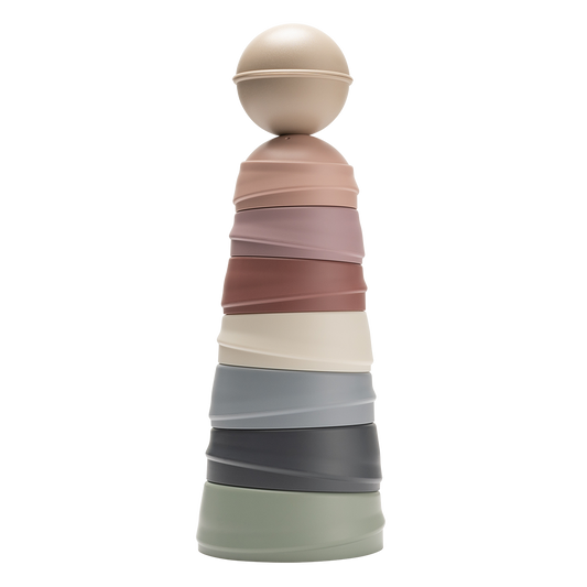Wobbly Tower Pastel Rainbow