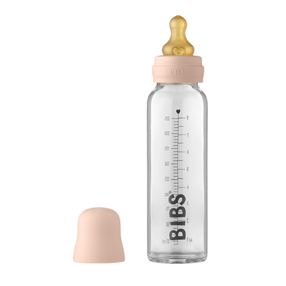 Baby Glass Bottle Complete Set 225ml Blush