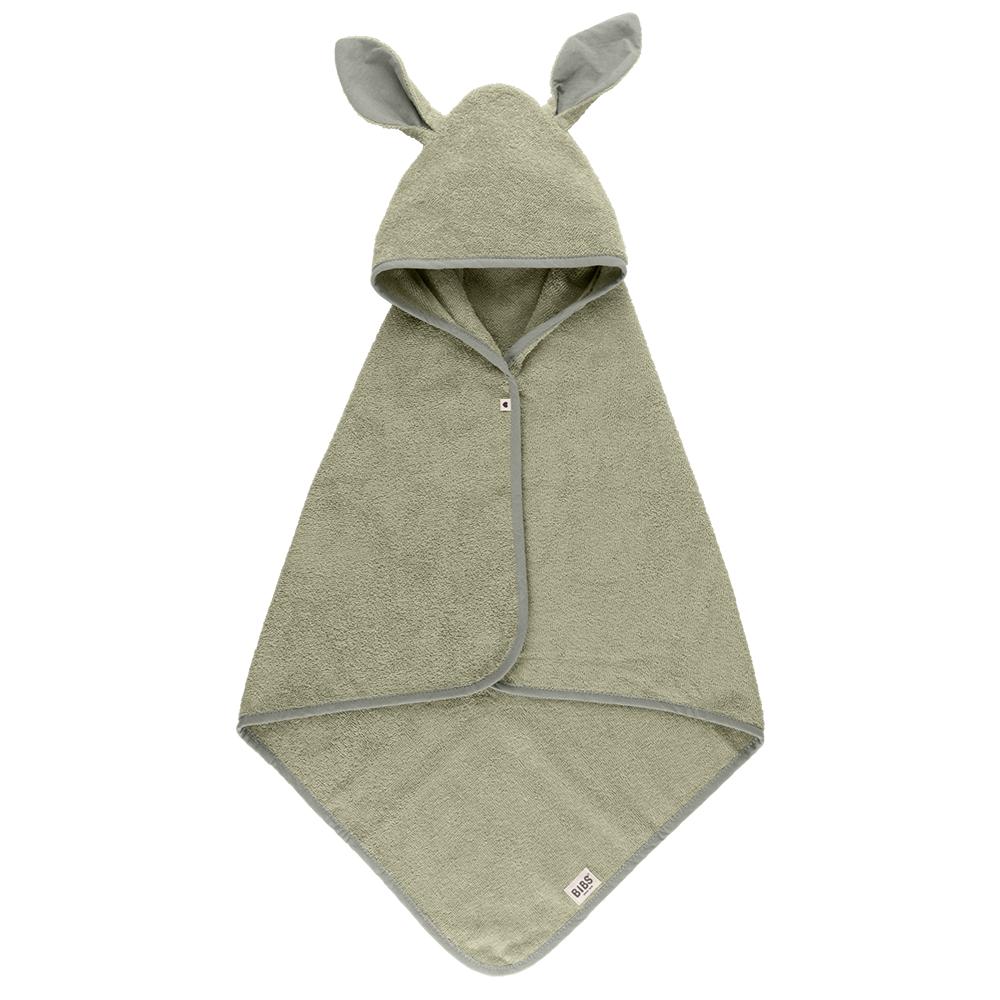 Kangaroo Hoodie Towel Baby Sage