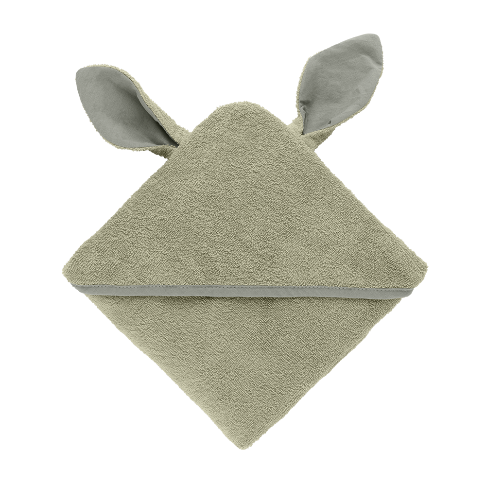 Kangaroo Hoodie Towel Baby Sage